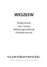 Предварительный просмотр 1 страницы Scandomestic WKS263W User Manual