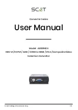 Предварительный просмотр 1 страницы SC&T AD001HDE User Manual