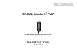 Preview for 1 page of Scania Interlock 700 Series Instructions For Use Manual