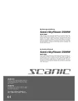 Scanic SkyFlower 2500W Instruction Manual предпросмотр