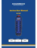 Scanreco G5 RF Instruction Manual предпросмотр