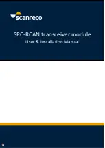 Scanreco SRC-RCAN User & Installation Manual предпросмотр