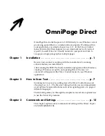 Предварительный просмотр 1 страницы ScanSoft OMNIPAGE DIRECT Installation Manual