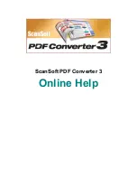 ScanSoft PDF CONVERTER STANDARD 3 -  GUIDE Online Help Manual preview