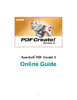 ScanSoft PDF Create! 2 Online Manual preview