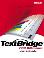 ScanSoft TextBridge Pro Millenium Manual preview