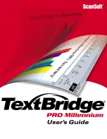 Preview for 1 page of ScanSoft TextBridge Pro Millenium Manual