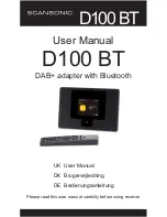 Предварительный просмотр 1 страницы Scansonic D100 BT User Manual