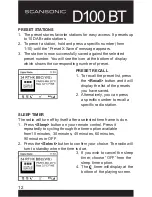 Предварительный просмотр 12 страницы Scansonic D100 BT User Manual