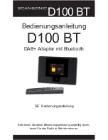 Предварительный просмотр 31 страницы Scansonic D100 BT User Manual