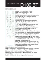 Предварительный просмотр 33 страницы Scansonic D100 BT User Manual