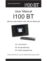 Scansonic I100 BT User Manual preview