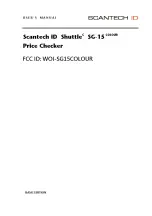 Scantech Shuttle SG-15 COLOUR User Manual preview