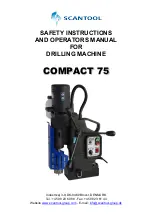 Предварительный просмотр 1 страницы Scantool COMPACT 75 Safety Instructions And Operator'S Manual