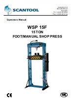 Scantool WSP 15F Operator'S Manual preview