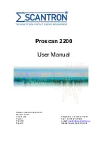 Scantron Proscan 2200 User Manual предпросмотр