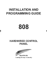 Scantronic 808 Installation And Programming Manual preview