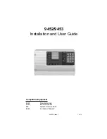 Preview for 1 page of Scantronic 9452 Installation And User Manual