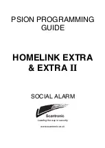 Scantronic HOMELINK EXTRA Programming Manual preview