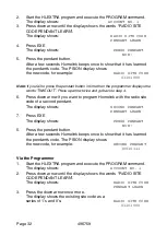 Preview for 32 page of Scantronic HOMELINK EXTRA Programming Manual