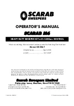 Preview for 3 page of Scarab M6 Operator'S Manual