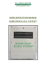 Scarecrow B.I.R.D. SYSTEM User Instruction Manual preview