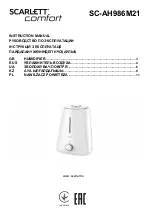 Scarlett comfort SC-AH986M21 Instruction Manual preview