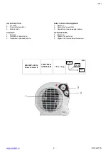 Preview for 2 page of Scarlett Comfort SC-FH211S Instruction Manual