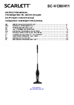 Scarlett Gold Stars SC-VC80H11 Instruction Manual preview