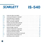 Preview for 35 page of Scarlett Indigo Innovation IS-540 Instruction Manual