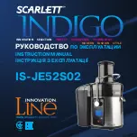 Предварительный просмотр 2 страницы Scarlett INDIGO INNOVATION IS-JE52S02 Instruction Manual