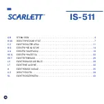 Предварительный просмотр 47 страницы Scarlett Indigo IS-511 Instruction Manual