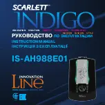 Предварительный просмотр 2 страницы Scarlett INDIGO IS-AH988E01 Instruction Manual