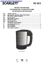 Scarlett SC-022 Instruction Manual preview