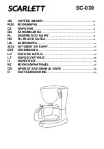 Preview for 1 page of Scarlett SC-030 Instruction Manual