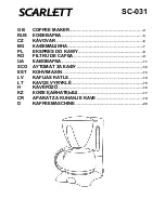 Preview for 1 page of Scarlett SC-031 Instruction Manual
