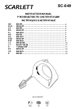 Preview for 1 page of Scarlett SC-049 Instruction Manual