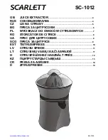 Scarlett SC-1012 Instruction Manual preview