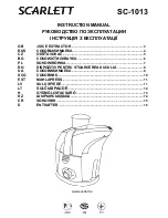 Scarlett SC-1013 Instruction Manual preview