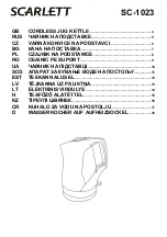 Scarlett SC-1023 Manual preview