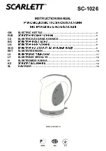 Предварительный просмотр 2 страницы Scarlett SC-1026 Instruction Manual