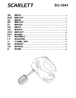 Scarlett SC-1041 Instruction Manual preview