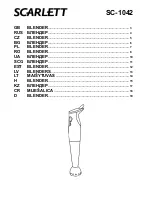 Предварительный просмотр 1 страницы Scarlett SC-1042 Instruction Manual