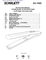 Preview for 1 page of Scarlett SC-1065 Instruction Manual