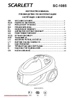 Предварительный просмотр 1 страницы Scarlett SC-1085 Instruction Manual