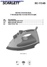 Scarlett SC-1134S Instruction Manual preview