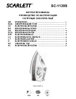 Preview for 1 page of Scarlett SC-1139S Instruction Manual