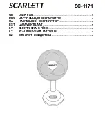 Scarlett SC-1171 Instruction Manual preview