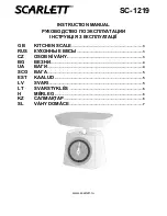 Предварительный просмотр 1 страницы Scarlett SC-1219 Instruction Manual