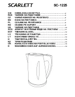 Предварительный просмотр 1 страницы Scarlett SC-1225 Instruction Manual